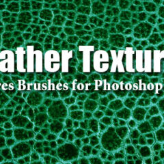 10 Leather Textures Photoshop Brushes