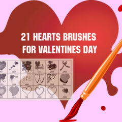 Valentine Clip Art Volume I: 20 Photoshop Brushes