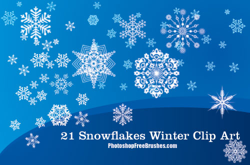 winter clip art photoshop brushes