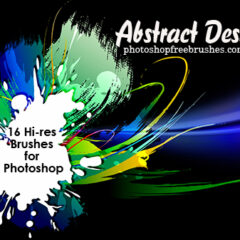 16 Abstract Designs Photoshop Brushes