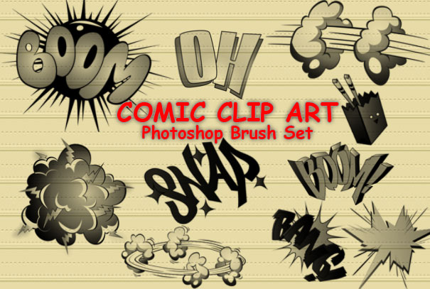 comic cartoon photoshop brushes