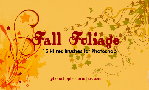 fall foliage photoshop brushes
