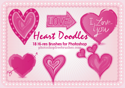 photoshop heart brushes