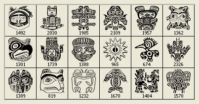 indian motifs photoshop brushes