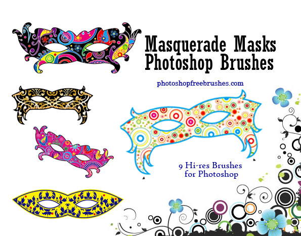 masquerade masks photoshop brushes