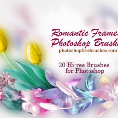 20 Romantic Photo Frames Photoshop Brushes