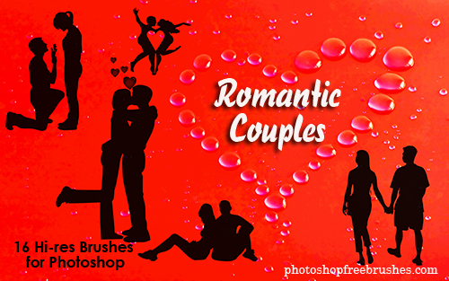 romantic couples photoshop brushes