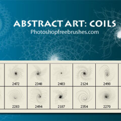 Abstract Art Photoshop Brushes: Coil