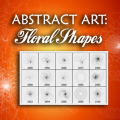 Abstract Art Photoshop Brushes: Floral Shapes