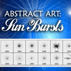 Abstract Art Photoshop Brushes: Sun Bursts