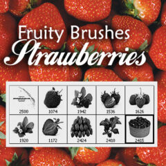 Fresh Strawberry Pictures Photoshop Brushes