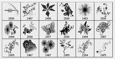 spring flowers photoshop brushes