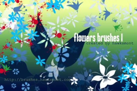 free flower photoshop brushes