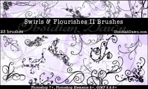 free flower photoshop brushes