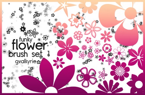 free flower photoshop brushes