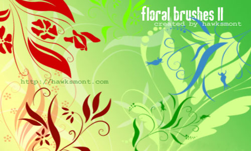 free flower photoshop brushes