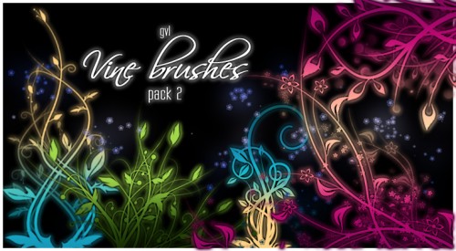 free flower photoshop brushes