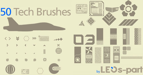 tech brushes photoshop