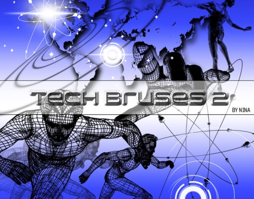 tech brushes photoshop