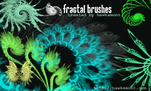 fractal photoshop brushes
