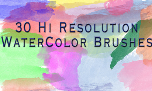 watercolor photoshop brushes