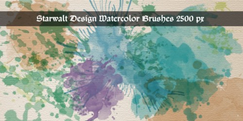 watercolor photoshop brushes