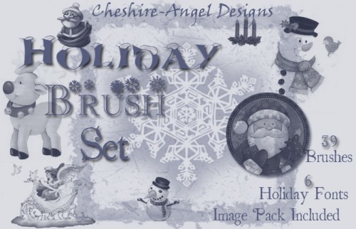 christmas photoshop brushes