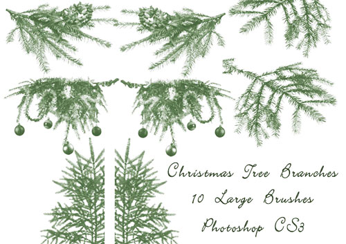 christmas photoshop brushes