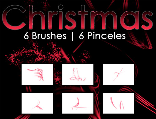 christmas photoshop brushes