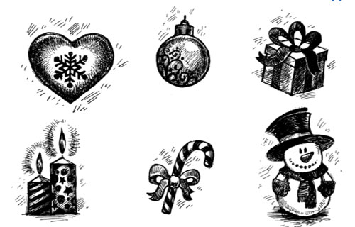 christmas photoshop brushes