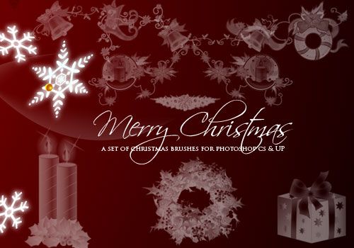 christmas photoshop brushes