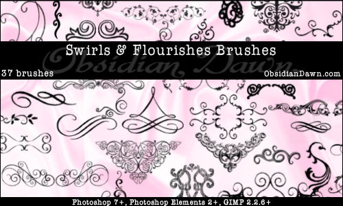 swirls photoshop brushes