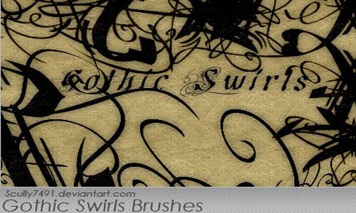 swirls photoshop brushes