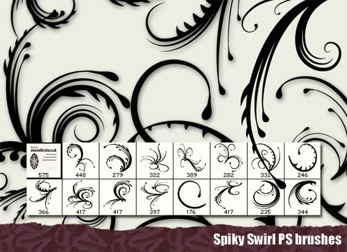 swirls photoshop brushes