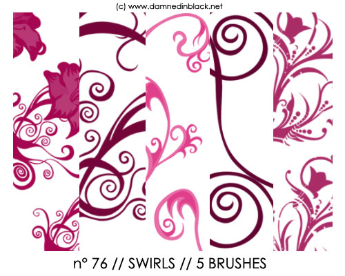 swirls photoshop brushes