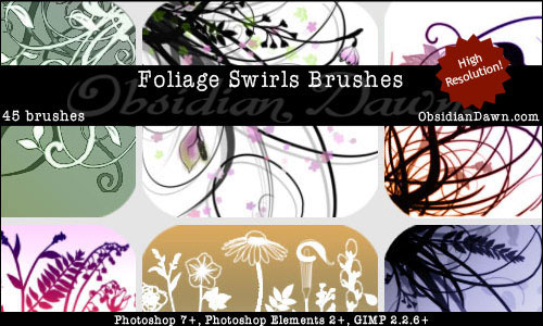 swirls photoshop brushes