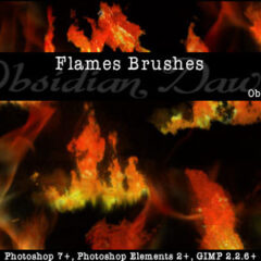500+ Awesome Flames and Fire Photoshop Brushes