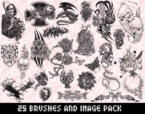 tribal photoshop brushes