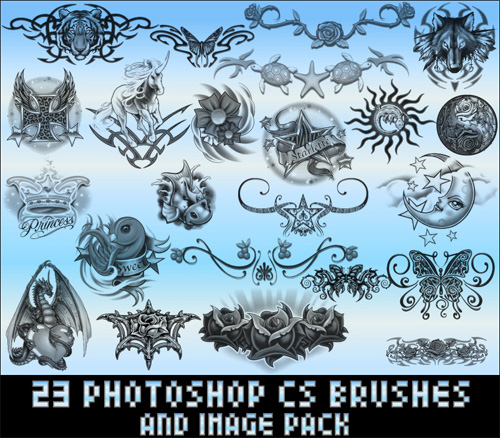 tribal photoshop brushes