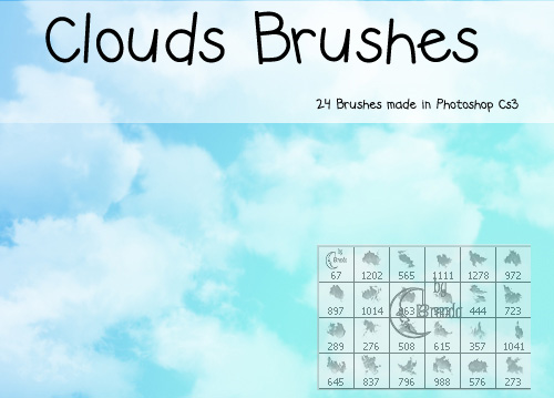 clouds photoshop brushes