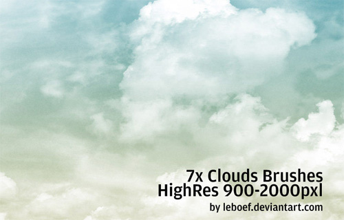 clouds photoshop brushes