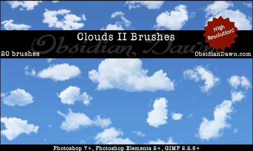 clouds photoshop brushes