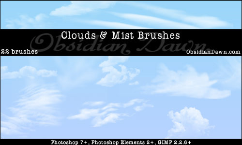 clouds photoshop brushes