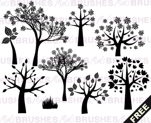 tree photoshop brushes