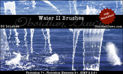 water photoshop brushes