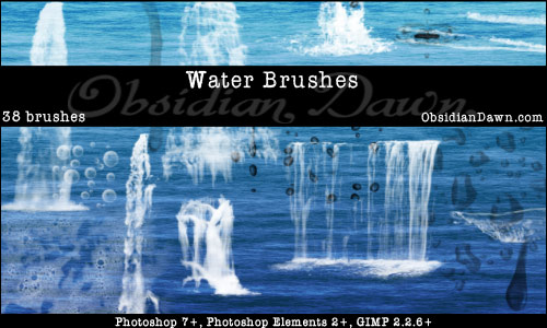 water photoshop brushes