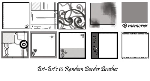 border photoshop brushes