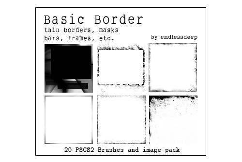 border photoshop brushes