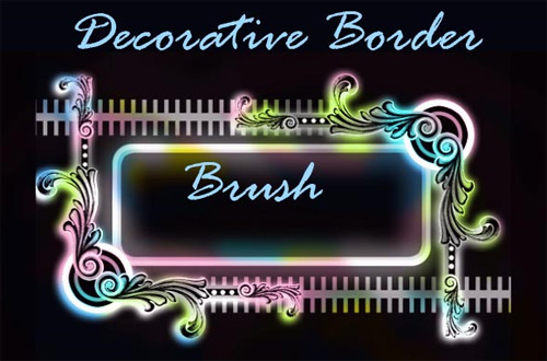 border photoshop brushes