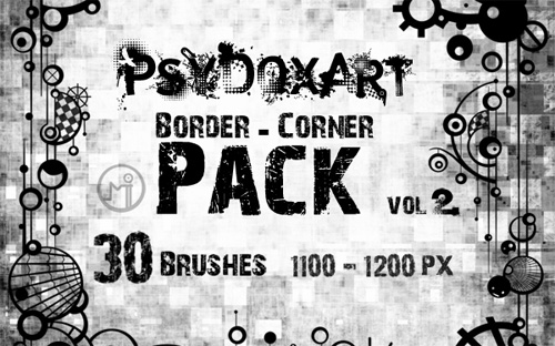 border photoshop brushes